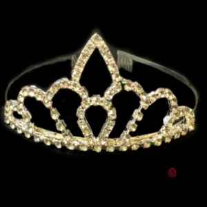 TIARA CORONA METAL CON STRASS X 1